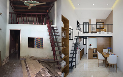 Cải tạo sửa chữa nhà cấp 4 gác lửng tại Biên Hòa 